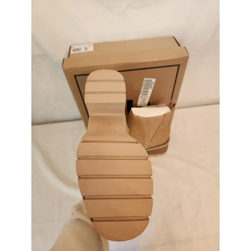 NIB Mia Panola Boot Chunky Heel Light Sand 8M